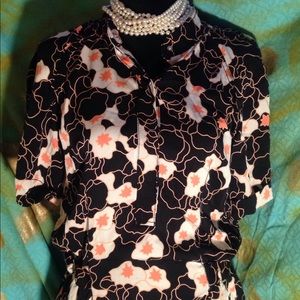 DVF silk Shirtdress Sz 8